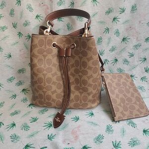 Coach Rowan Signature Canvas Shoulder Bag